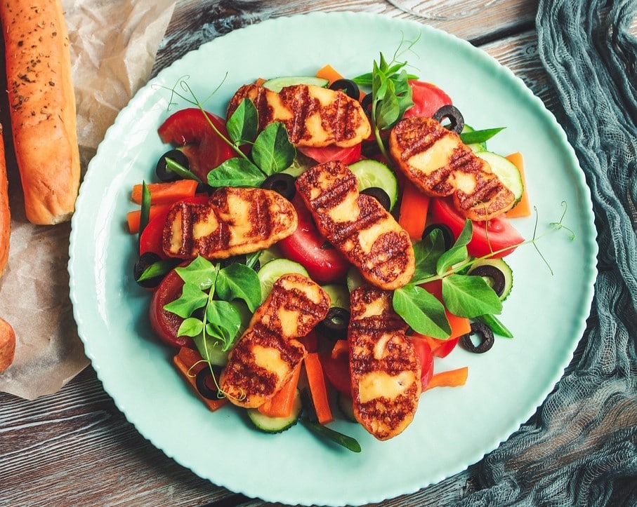 Comment faire du halloumi grillé au four Aux Fourneaux