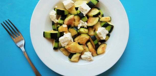 Salade de courgette à la feta | Aux Fourneaux