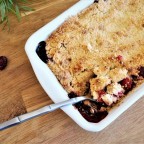 crumble pomme framboise