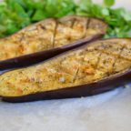 Aubergine toute simple grillée au four