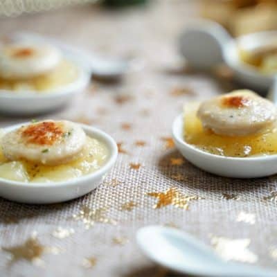 Boudin blanc apéritif aux pommes