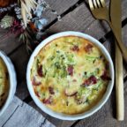 clafoutis courgette chorizo parmesan