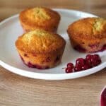 Muffins aux groseilles fraiches