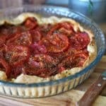 Tarte à la tomate et moutarde