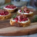 toast de pain d’épices à la grenade