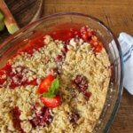 crumble fraise rhubarbe pour le printemps