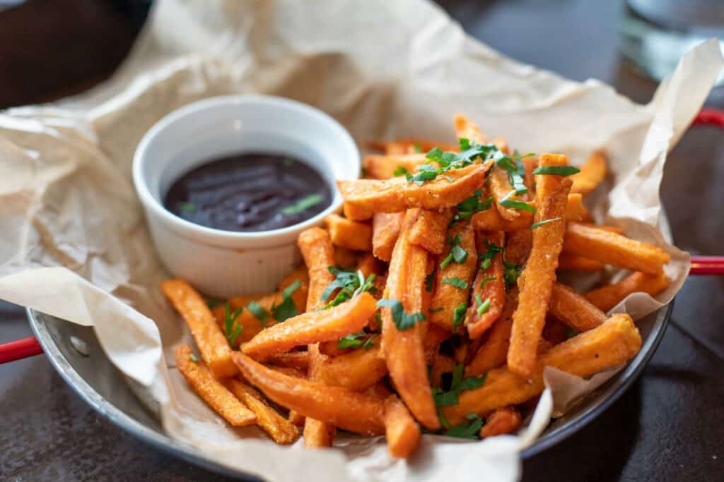 Frites de patate douce au Airfryer Moulinex avec temps de cuisson rapide