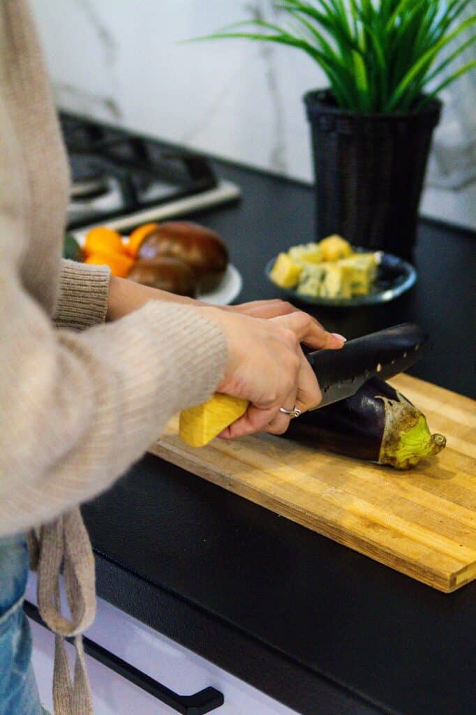 préparation des aubergine Ottolenghi