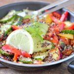 Poêlée végétarienne de quinoa aux légumes