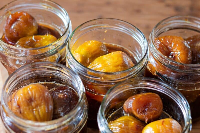 recette figues confites au sirop en bocaux