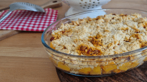 Crumble de butternut et chorizo recette automnale