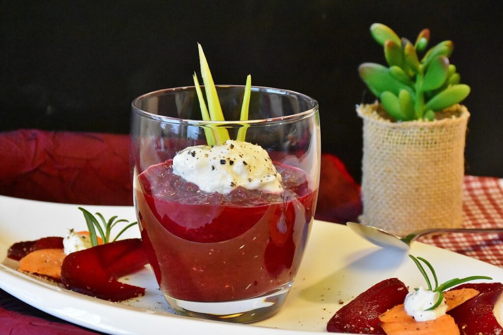 Recette verrine de betterave boursin