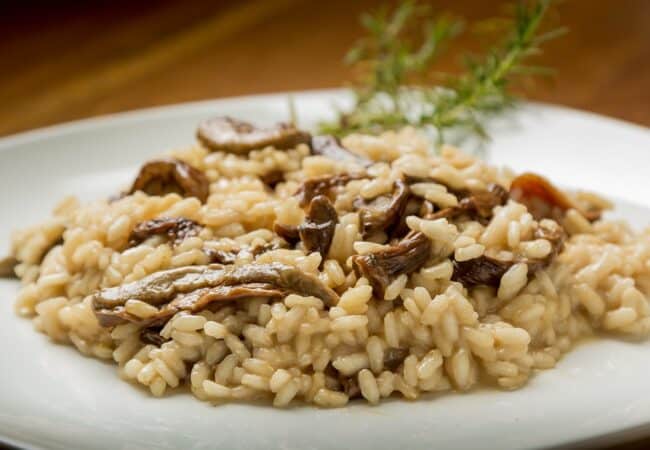 Véritable recette de risotto aux champignons